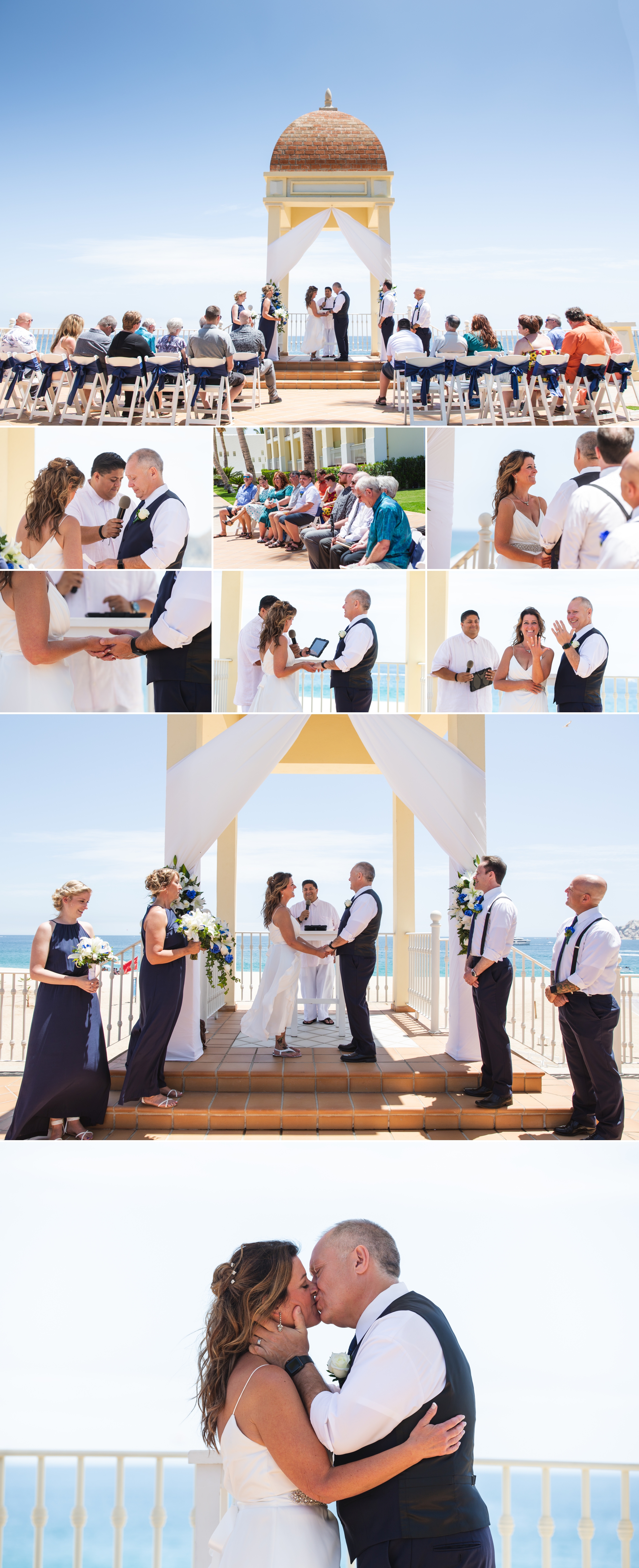 Wedding Ceremony photos at the Hotel Riu Palace in Cabo San Lucas
