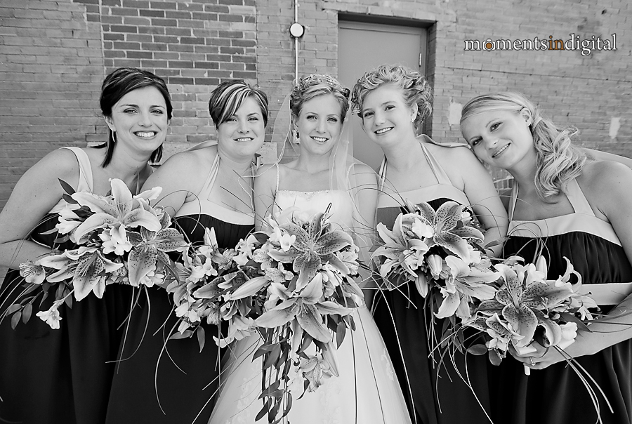 Edmonton-Wedding-Photographer-KB-7 Photographs of the Bride and Bridesmaids