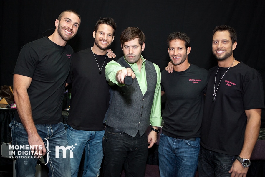 Ryan Jespersen with the men from the Bachelor Pad Bachelor Pad Auction in Edmonton - Ryan Jespersen with the men from the Bachelor Pad