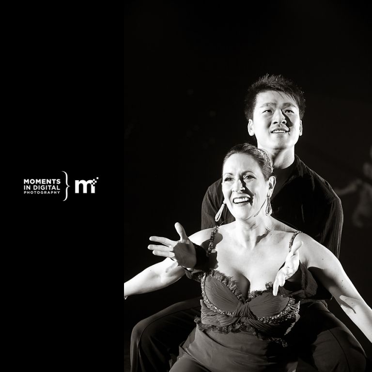 Janet Riopel performs with her professional partner David Lam