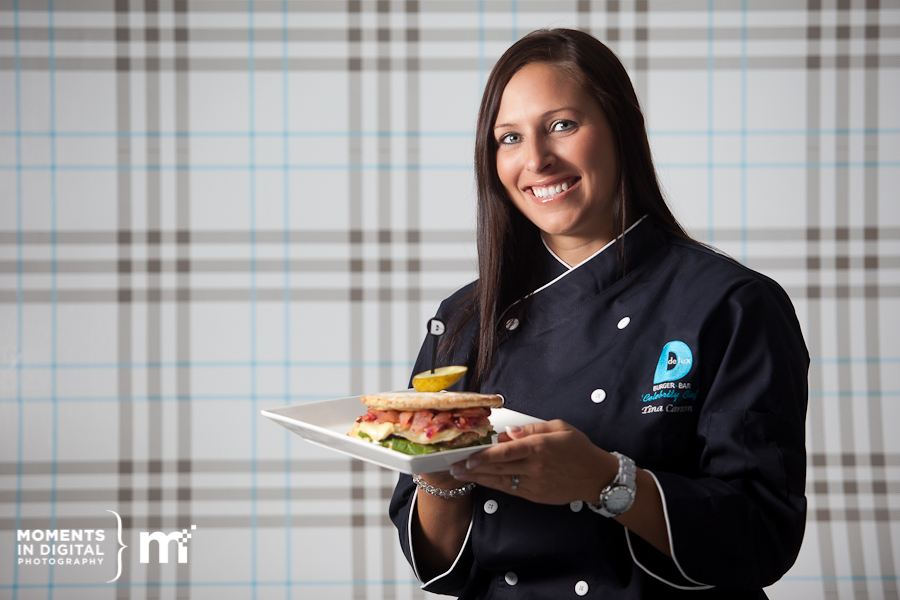 Edmonton Commercial Photography - Delux Burger Celebrity Chef Tina Carson Edmonton Commercial Photography - Delux Burger Celebrity Chef Tina Carson