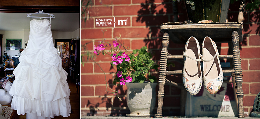 Edmonton_Wedding_Photographers_AK_Wedding01 Photo of a Wedding Dress and shoes in Edmonton