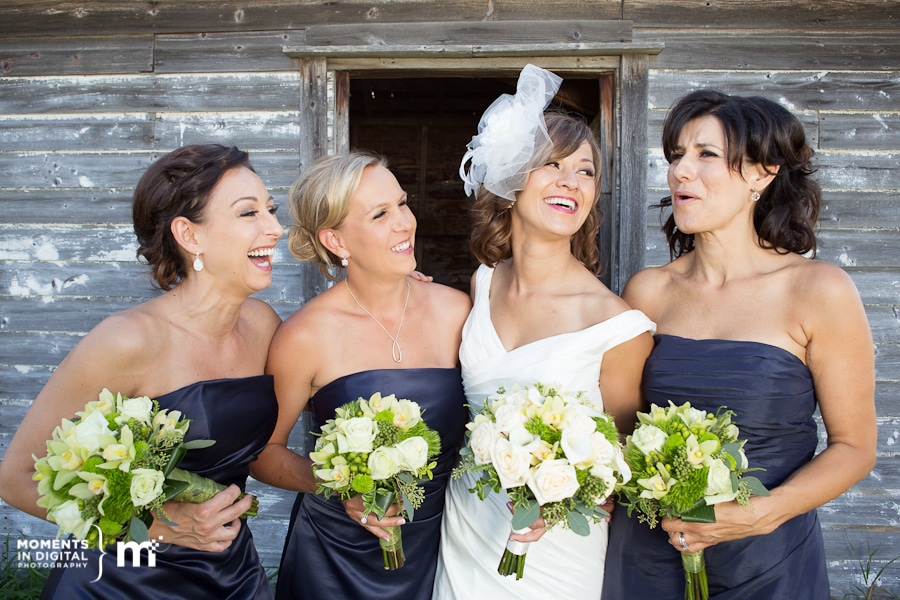 Edmonton_Wedding_Photographers_10 Bride with her bridesmaids