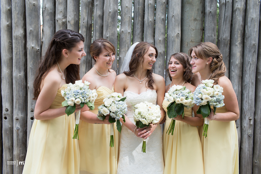 Bride & Bridesmaid at Fort Edmonton Park