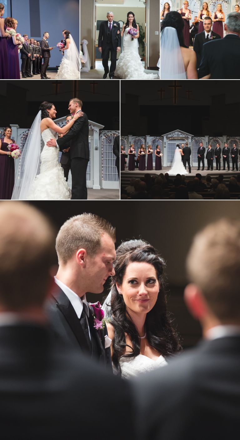 Wedding at Millwoods Pentecostal Church in Edmonton Alberta