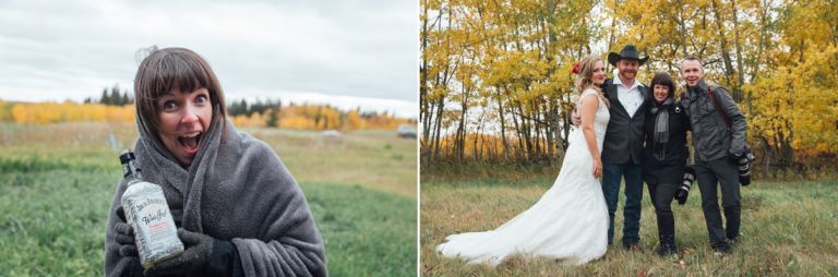 Anna & Ryan - Fall Wedding at BBQ Acres in Edmonton 13