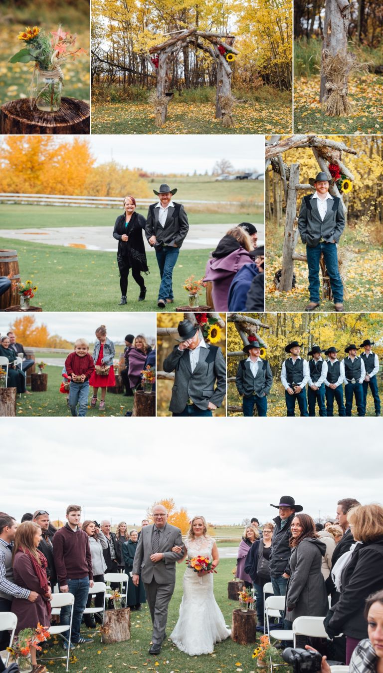 Anna & Ryan - Fall Wedding at BBQ Acres in Edmonton 3