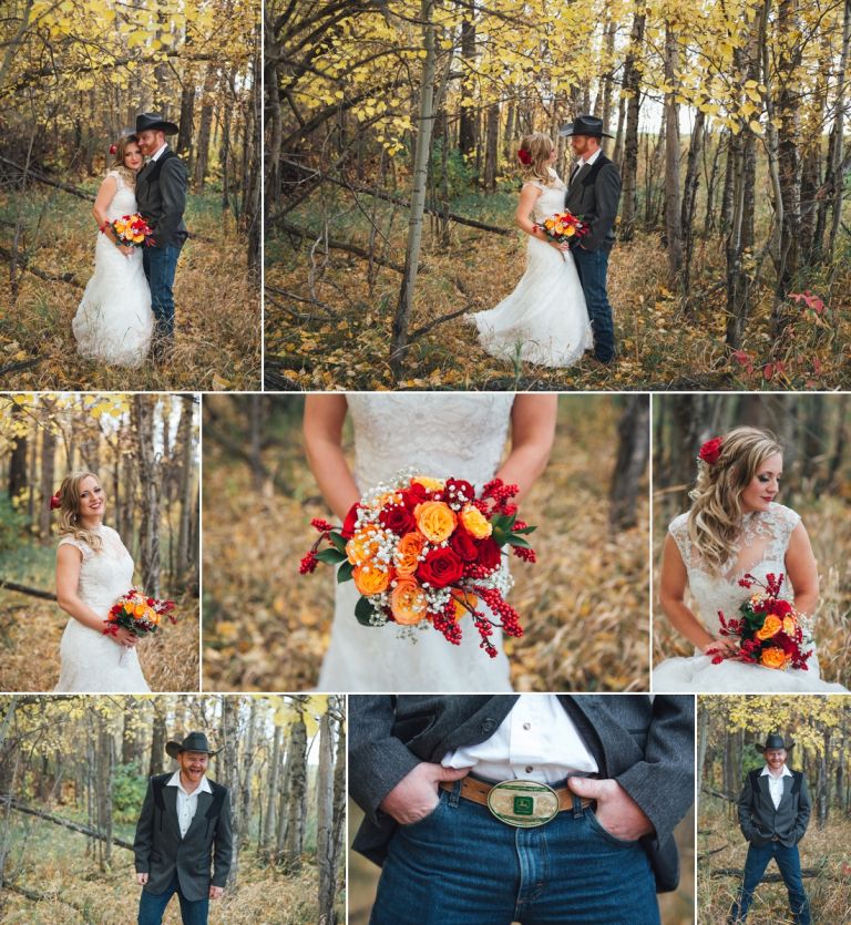 Anna & Ryan - Fall Wedding at BBQ Acres in Edmonton 8