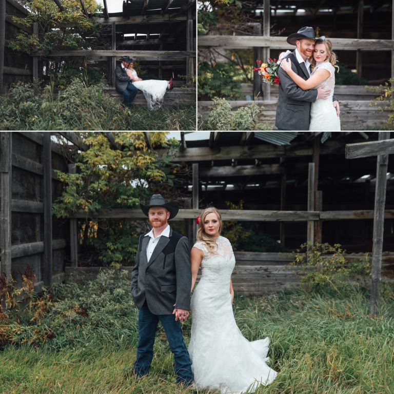 Anna & Ryan - Fall Wedding at BBQ Acres in Edmonton 9