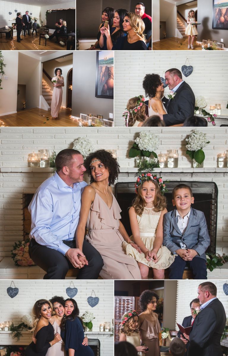 Aisha & Dave - Intimate candlelit wedding at their home in Edmonton 3