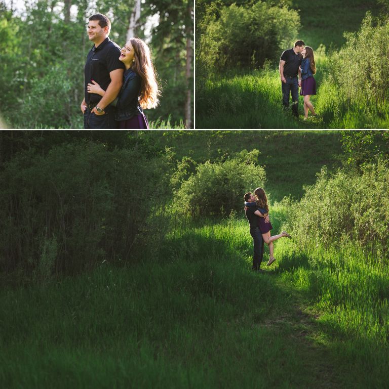 Edmonton engagement photos at the McTaggart Sanctuary