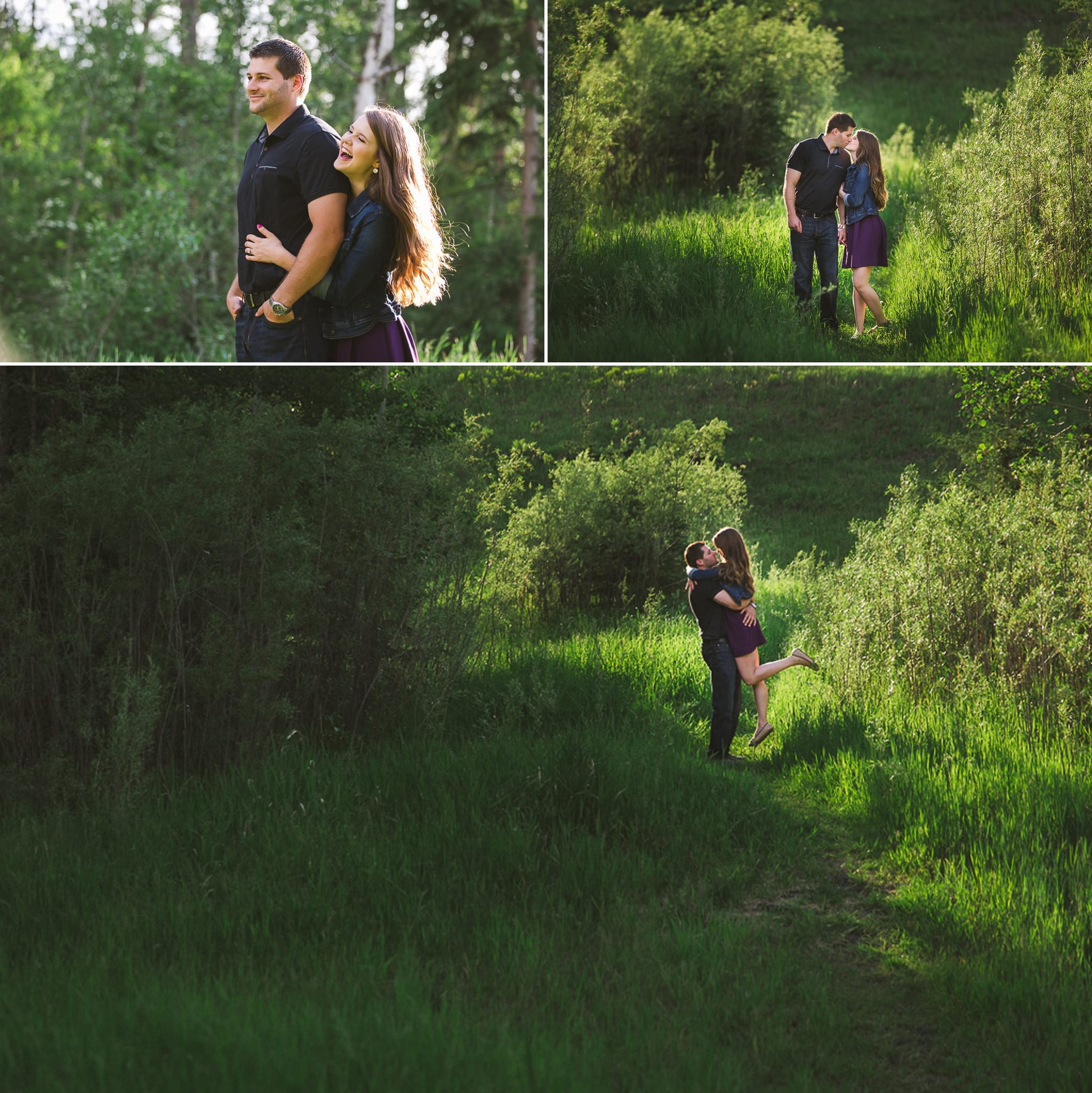 Edmonton engagement photos at the McTaggart Sanctuary