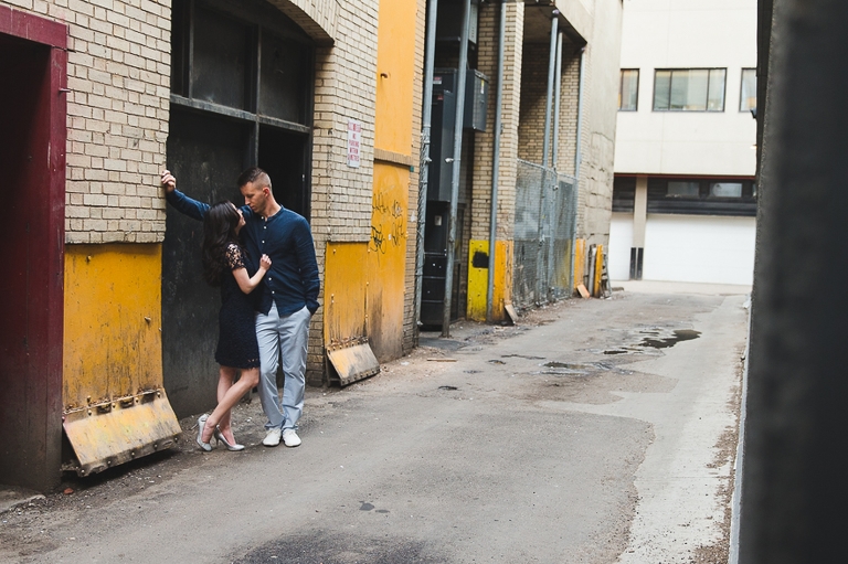 Engagement Photos in Downtown Edmonton