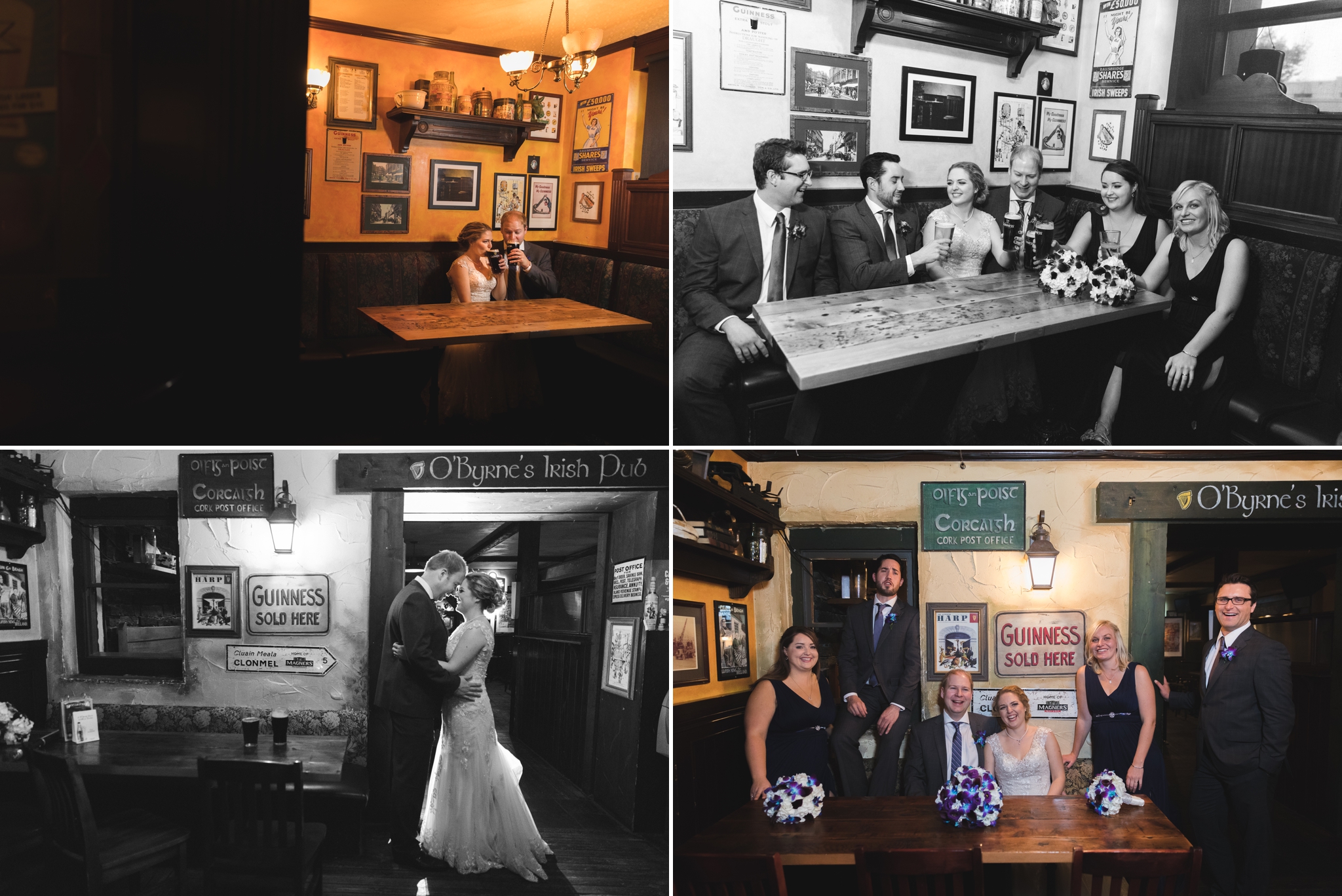 Wedding photos at O'Byrnes Irish Pub in Edmonton