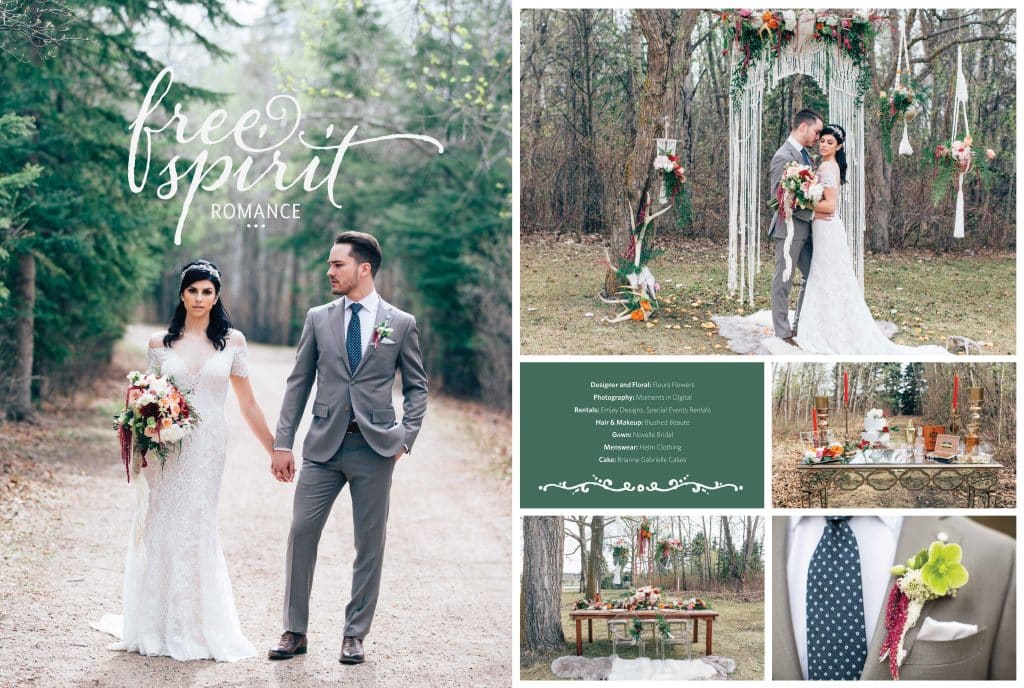 Edmonton Wedding Photographers Blush Featured Wedding - Free Spirit Romance - Featured Wedding in Blush Magazine