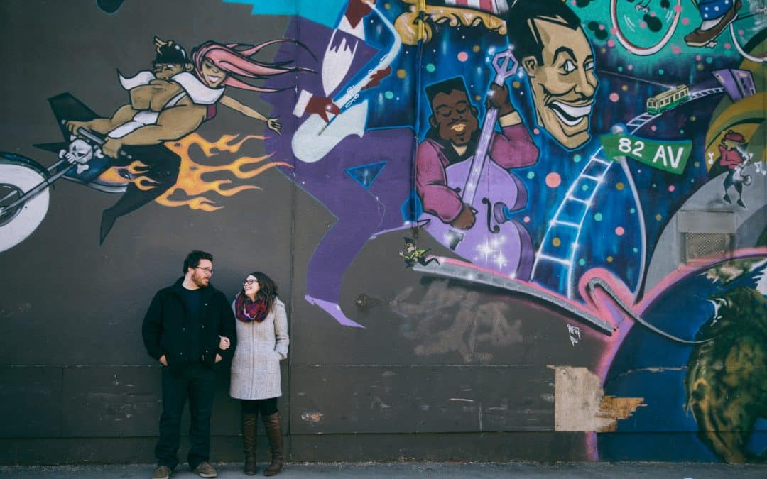 Nicole & Glenn’s Urban Engagement Session in Edmonton