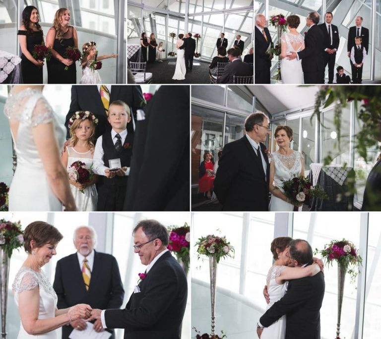Wedding ceremony photos Art Gallery of Alberta