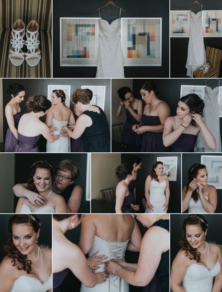 Edmonton Wedding Photographers - Bride Getting Ready at the Fantasyland Hotel