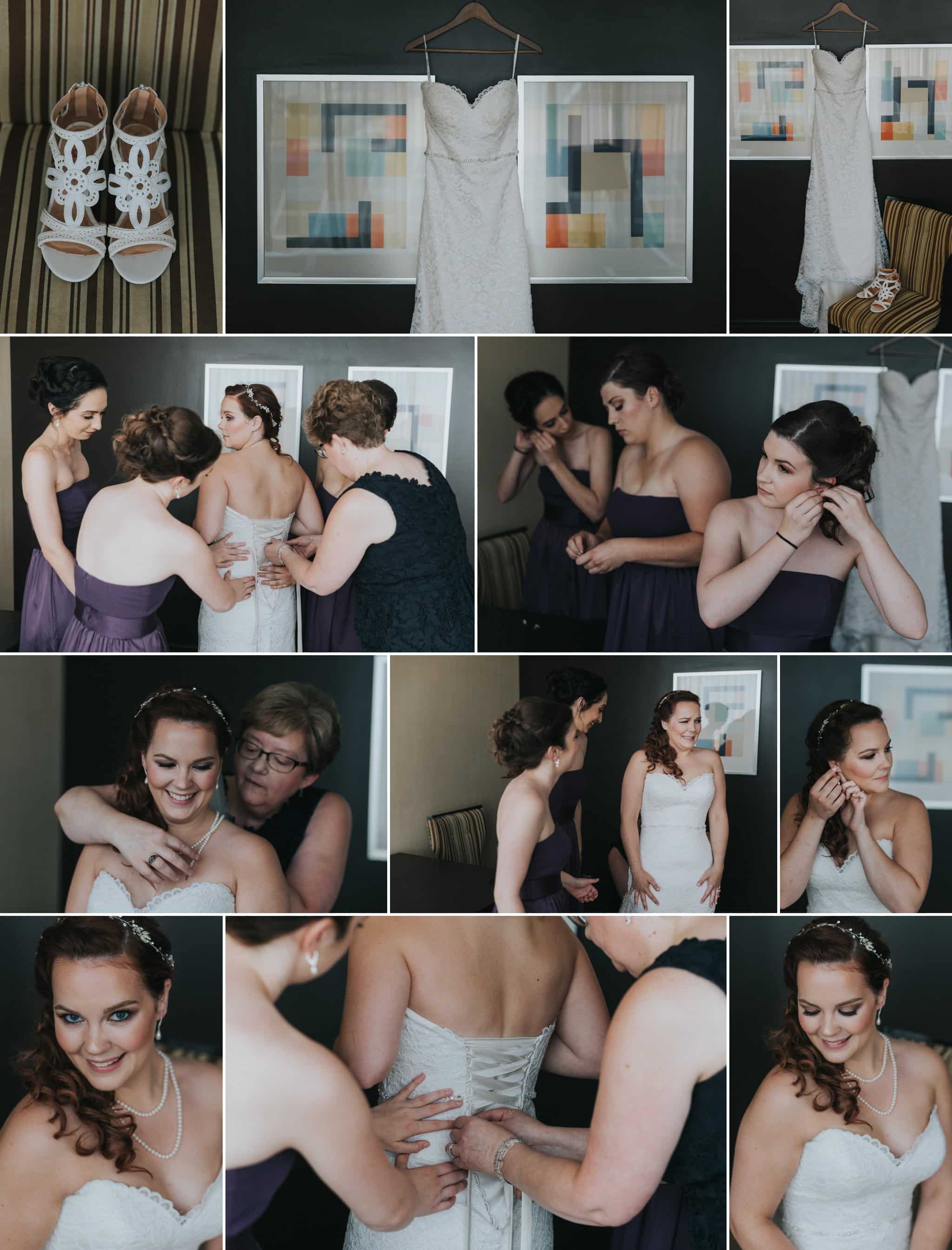 Edmonton Wedding Photographers - Bride Getting Ready at the Fantasyland Hotel