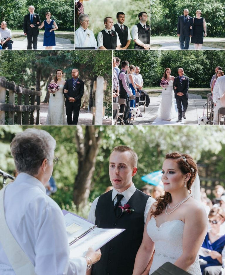 Wedding Ceremony at the Devonian Botanical Gardens