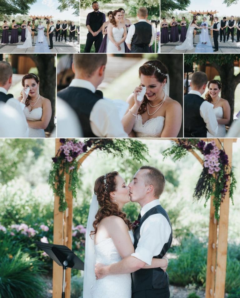 Wedding Ceremony at the Devonian Botanical Gardens