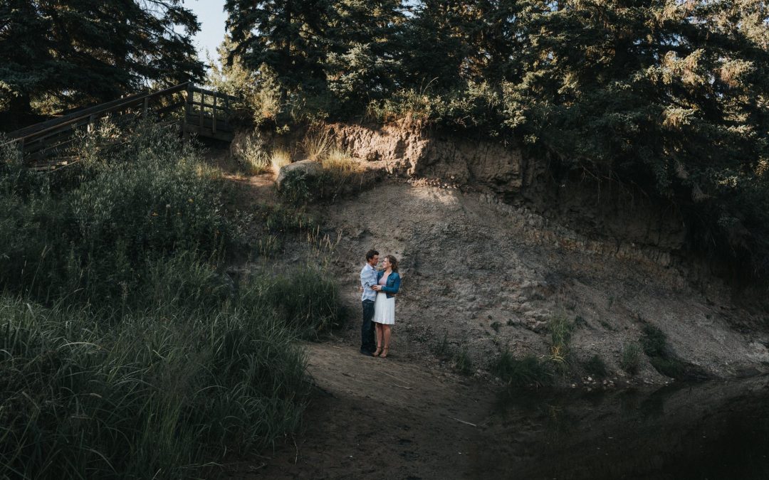Engagement Session with Cara & Sean in Whitemud Park
