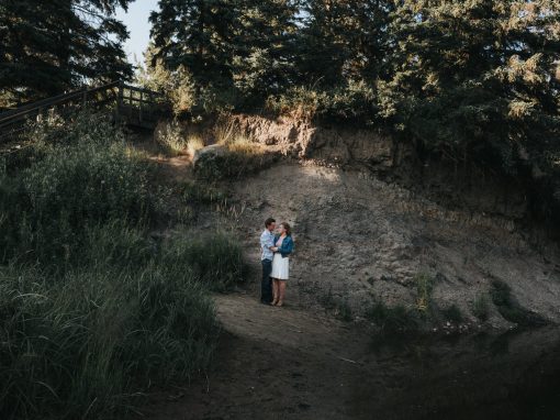 Engagement Session with Cara & Sean in Whitemud Park