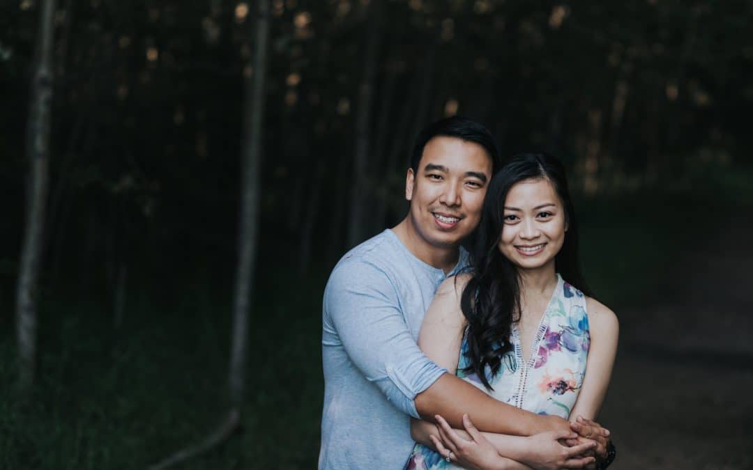Eisen & Clarence – Summer Engagement Photos in Edmonton
