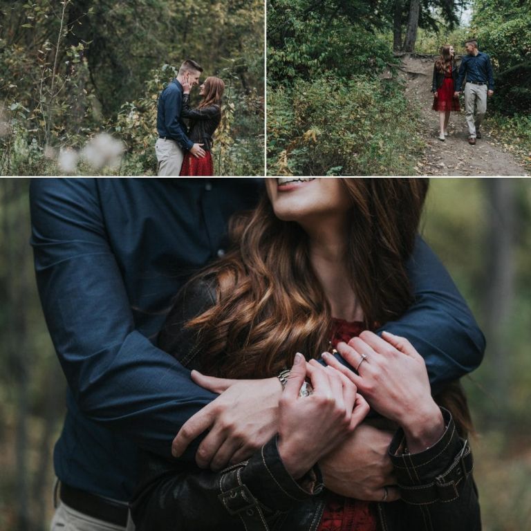 Fall Engagement Photos in Edmonton