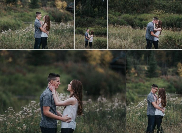 Fall Engagement Photos in Edmonton