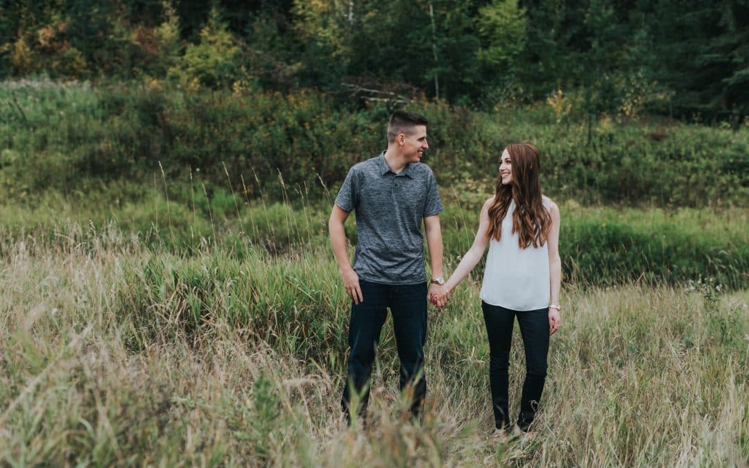 Kim and Tyler’s Fall Engagement Photos in Edmonton