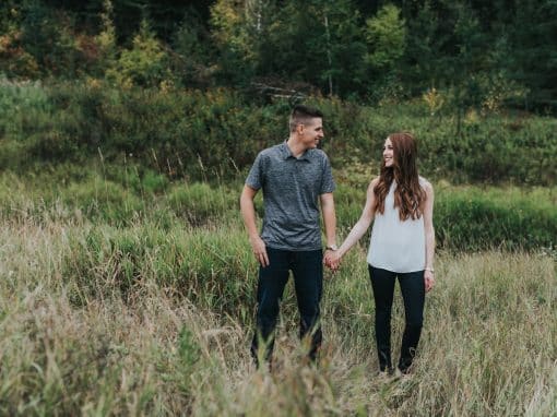 Kim and Tyler’s Fall Engagement Photos in Edmonton