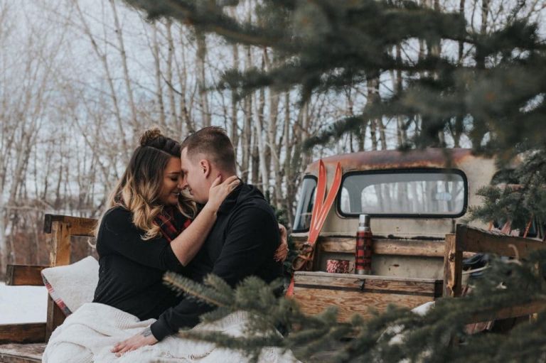 Engagement Photos Olde Back Roads - Edmonton Photographers