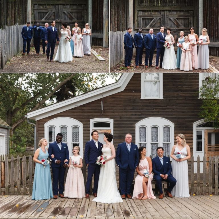 Wedding photos at Fort Edmonton Park