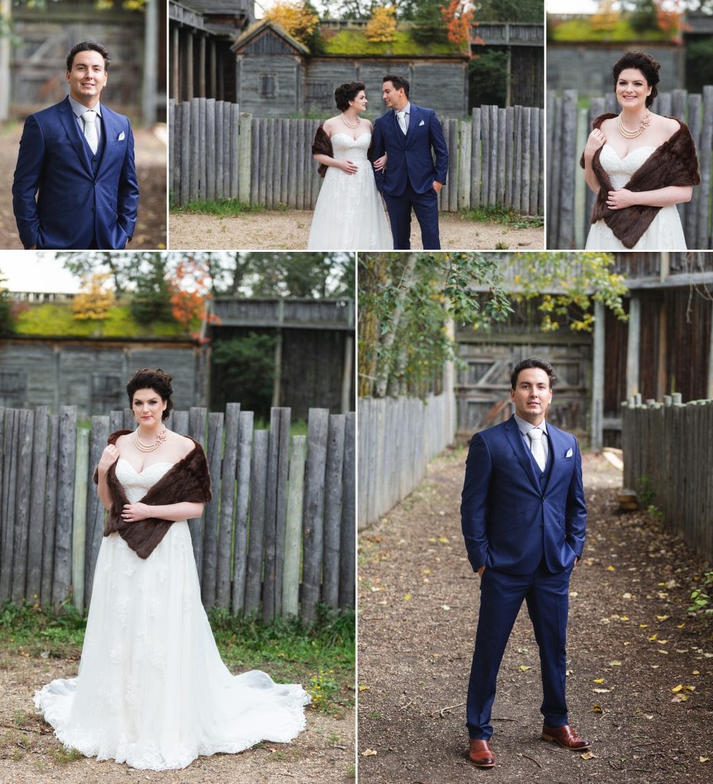 Wedding photos at Fort Edmonton Park