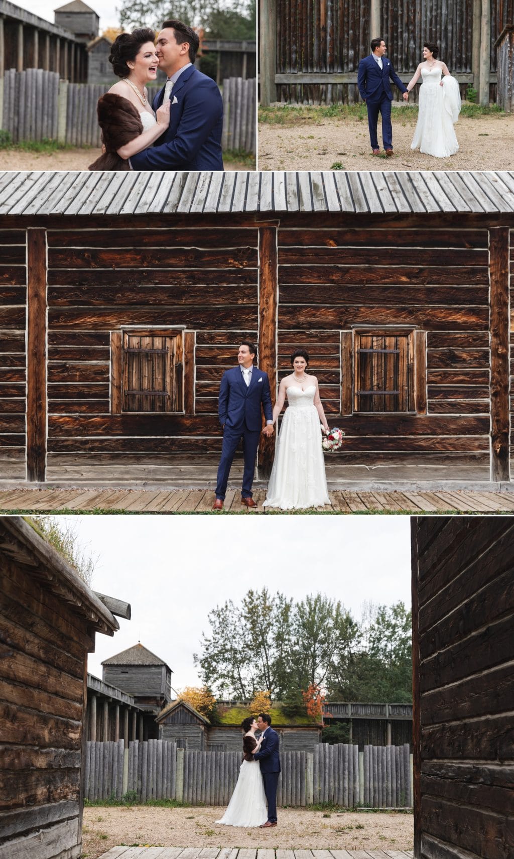 Wedding photos at Fort Edmonton Park