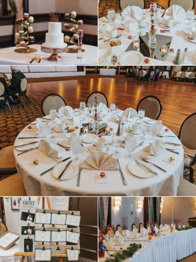 Wedding reception photos at the Chateau Lacombe in Edmonton