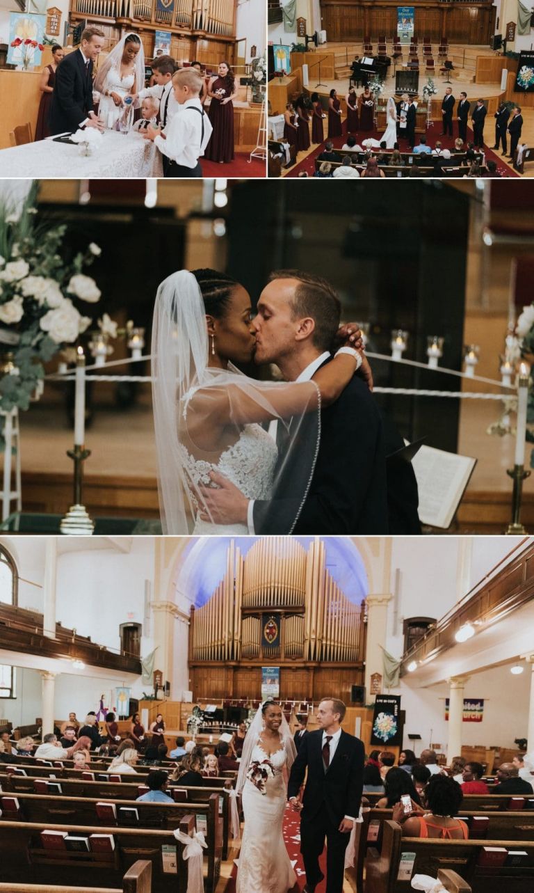 Wedding Photography at McDougall United Church in Edmonton