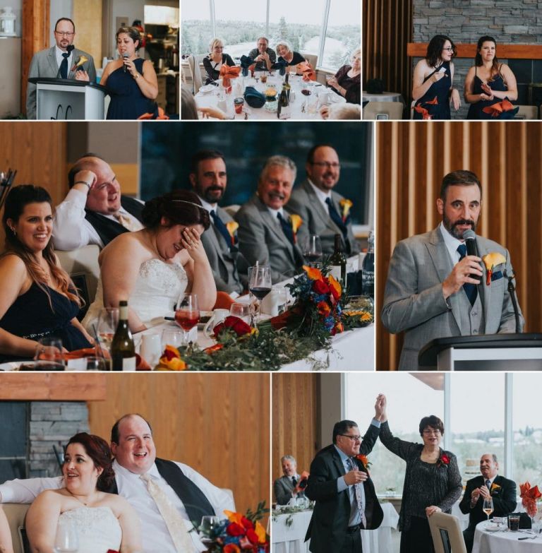 Wedding reception photos at the Highlands Golf Club in Edmonton