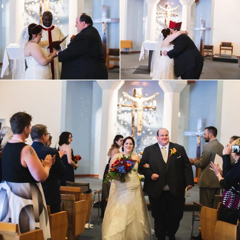 Wedding photos at St. Thomas D'Aquin in Edmonton