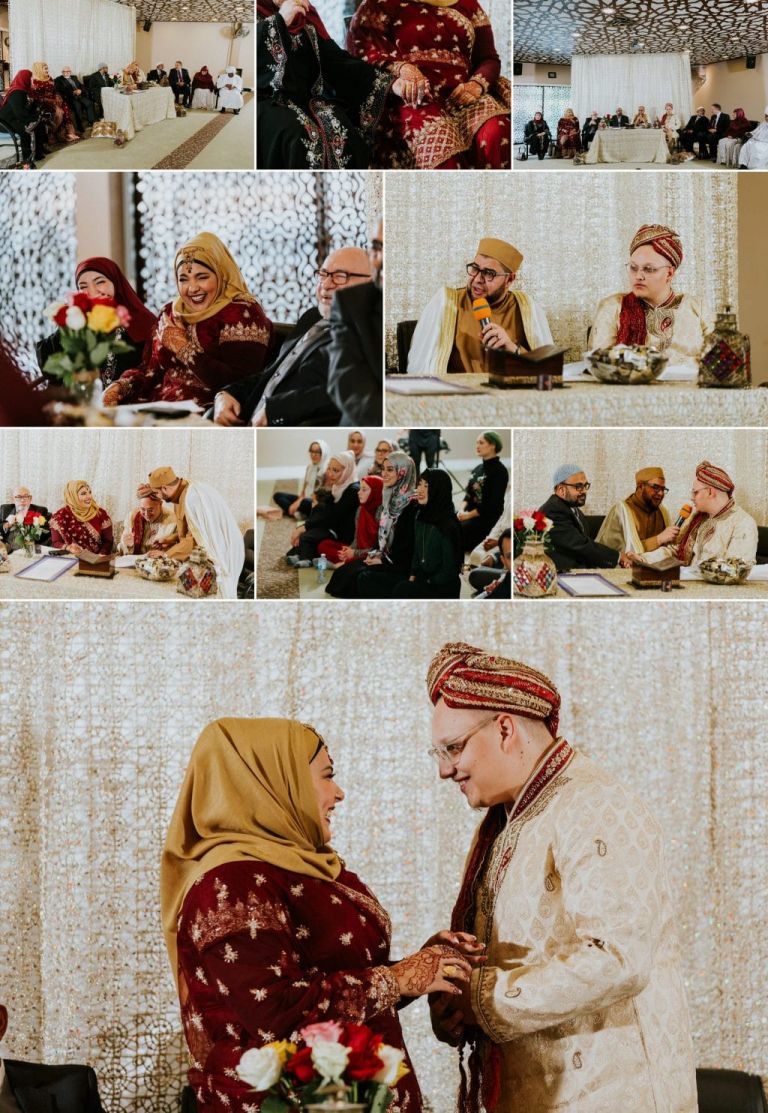 Nikah ceremony in Edmonton at the Rahma Mosque