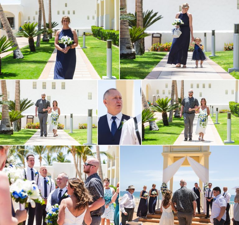 Wedding Ceremony photos at the Hotel Riu Palace in Cabo San Lucas