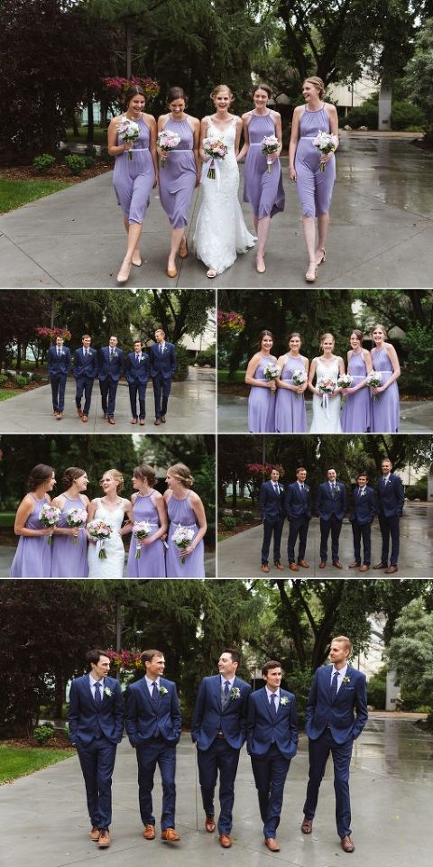 Edmonton Wedding Photographers - Bridal Party Photos at the University of Alberta