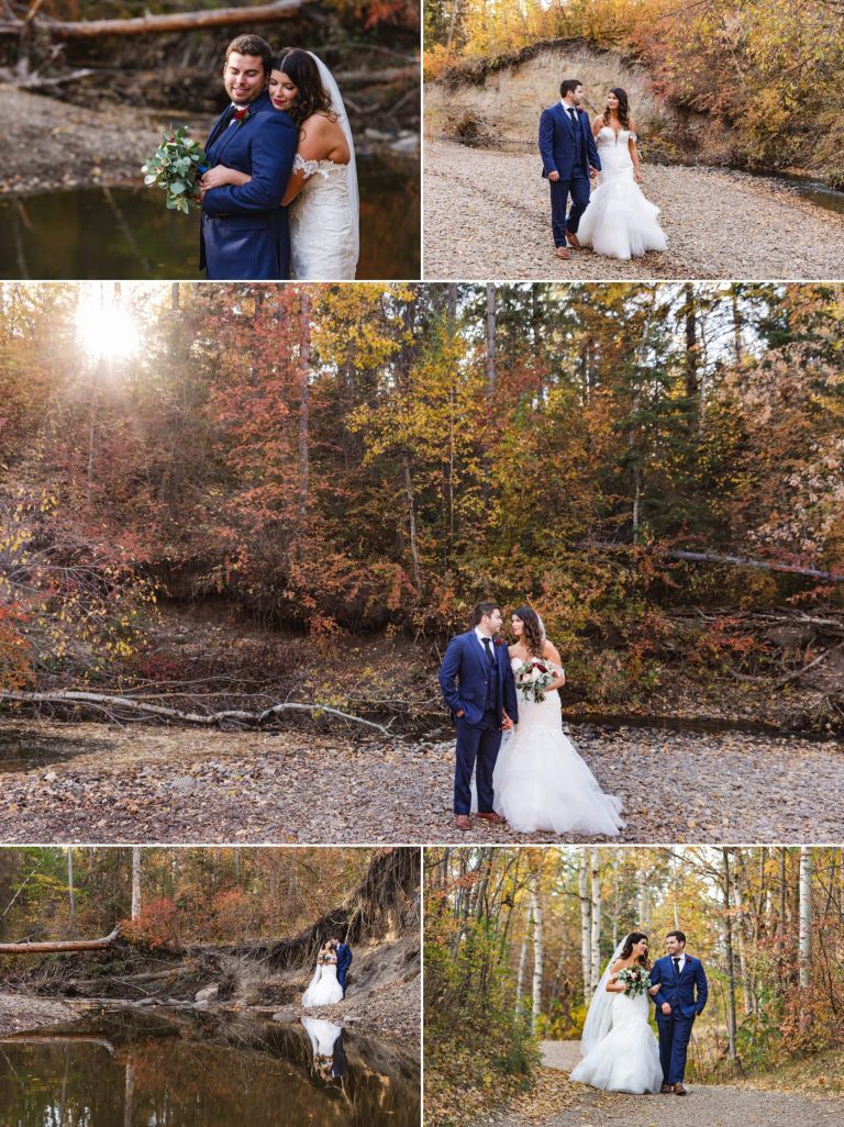 Fall Wedding Photos in Edmonton
