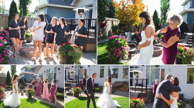 Fall Wedding in Edmonton - Bride Getting Ready photos