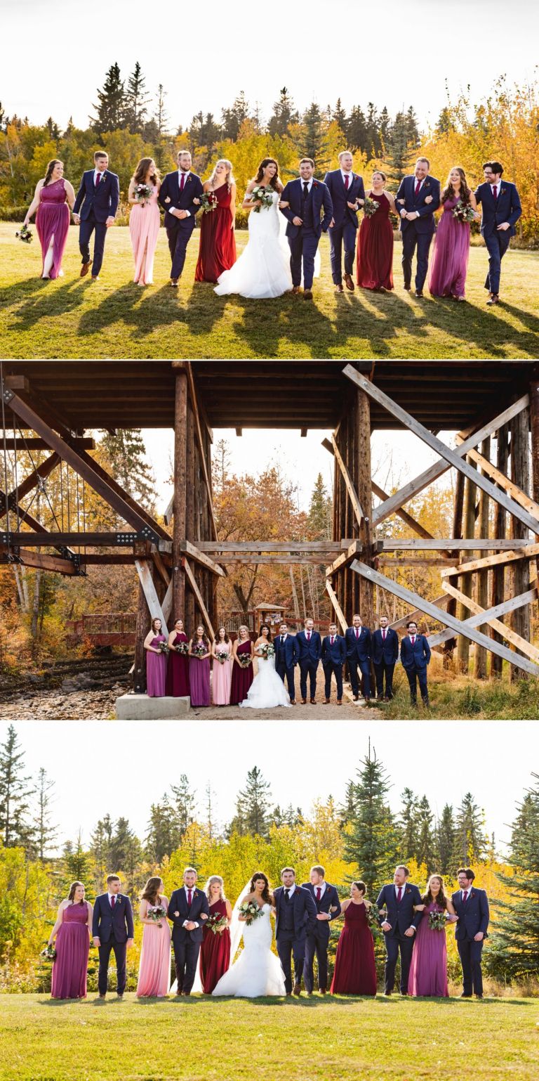 Wedding Photography in Mill Creek Ravine in Edmonton