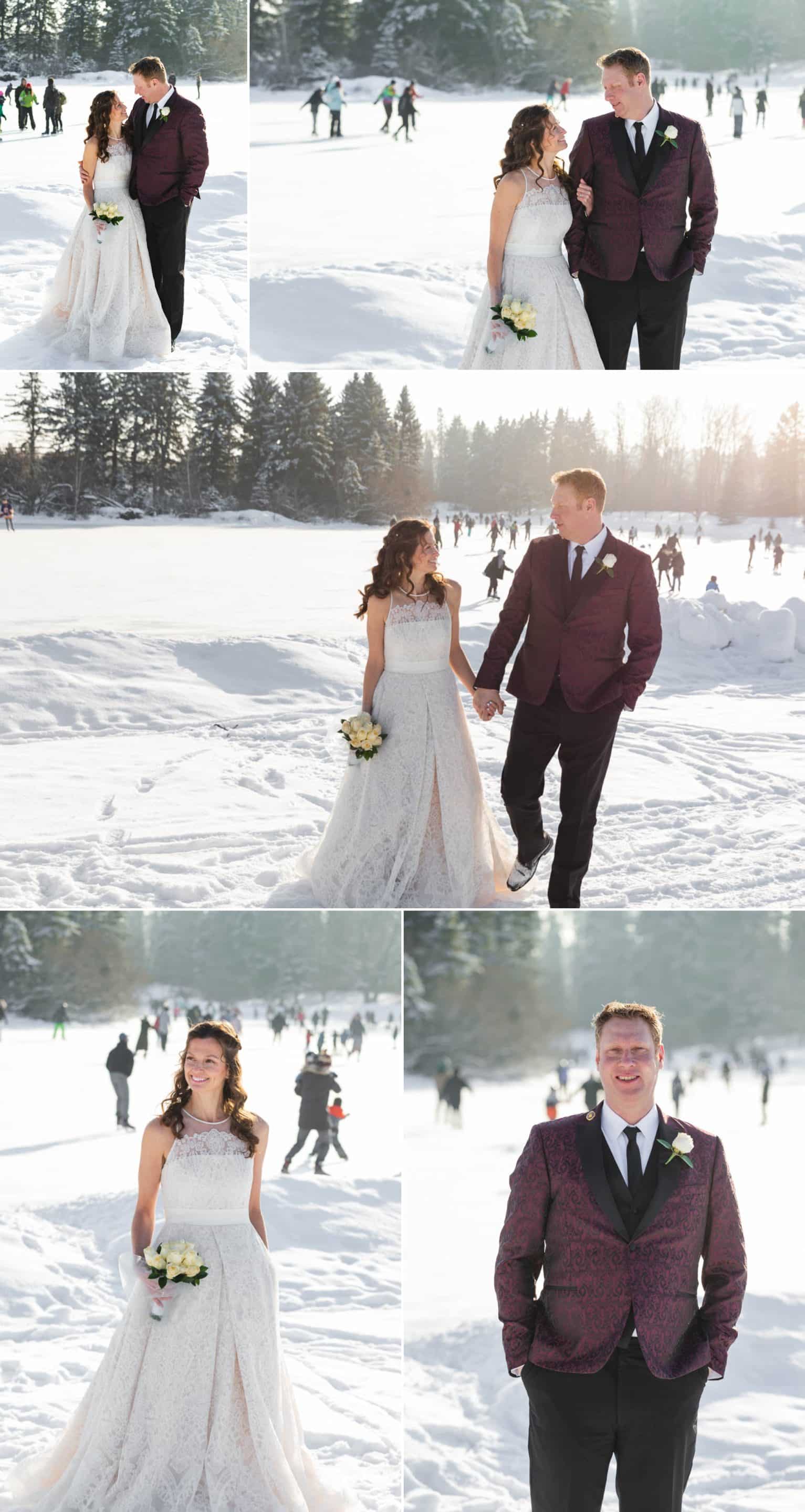 Charlene Kanes Intimate Edmonton Wedding 5 scaled - Charlene & Kane's Winter Wedding in Edmonton