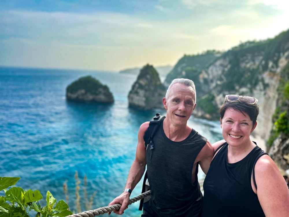 Bruce & Sarah in Bali Photographer Bruce Clarke and his wife in Bali