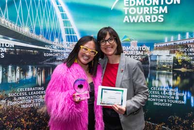 edmonton-gala-award-photography-edmonton-event-awards Gala & Award Photography in Edmonton - Linda Hoang receives and Edmonton Tourism Award at the Westin Hotel