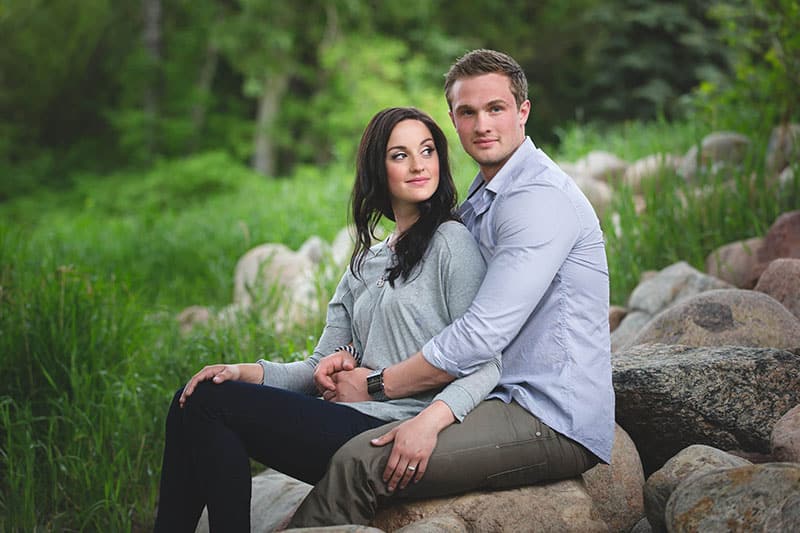 Edmonton Portrait Photographer - Kelsa & Shane's engagement session in Whitemud Park